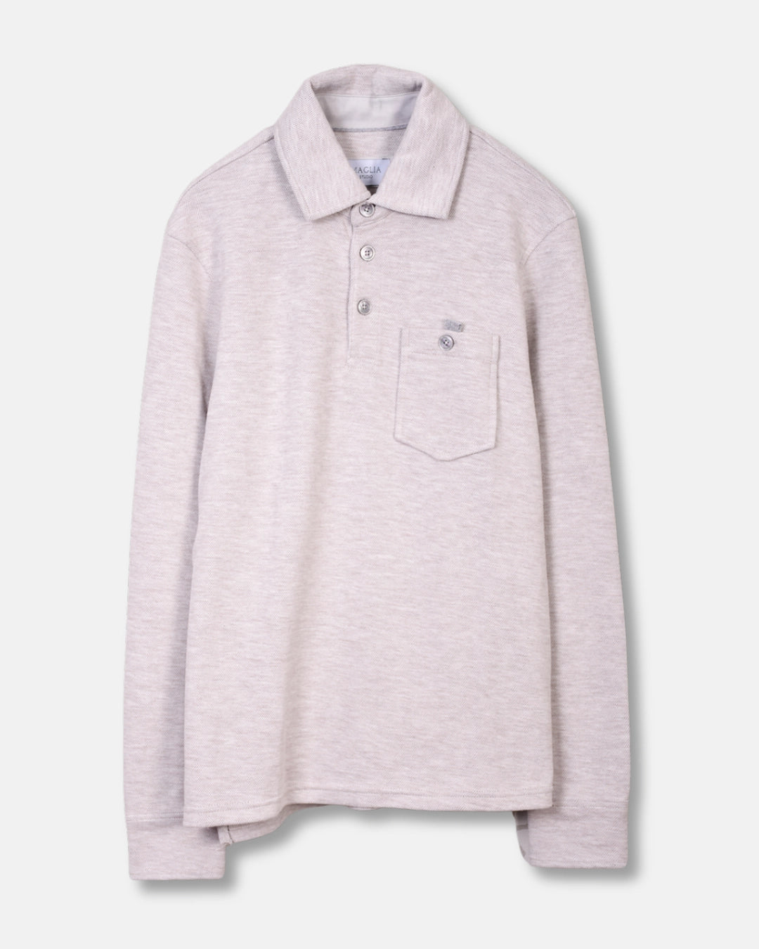 Polo Heavy Knit Cotton - Grey - Hugo Sthlm