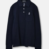 Polo Heavy Knit Cotton - Navy - Hugo Sthlm