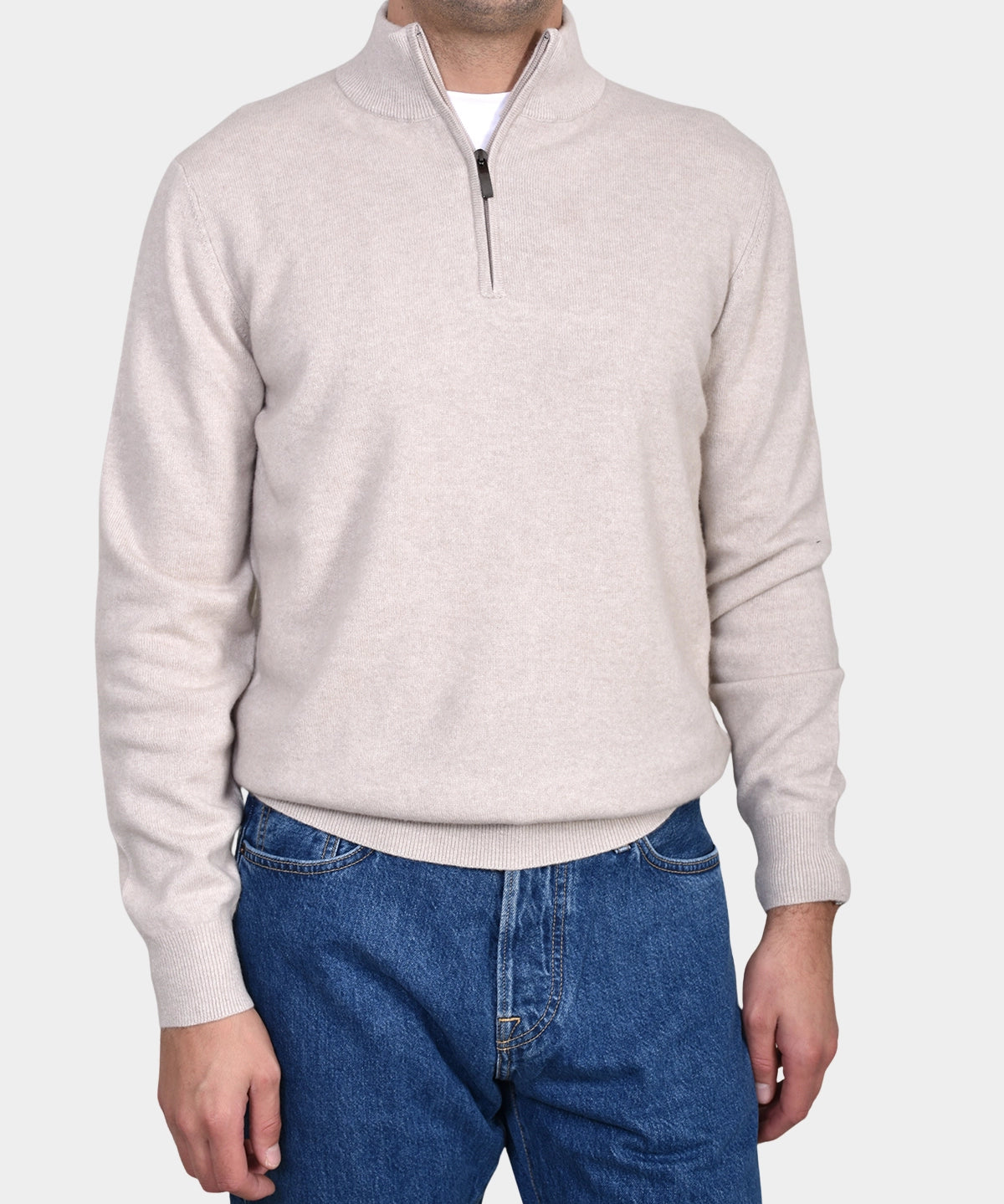 Polo Neck 100% cashmere - Beige - Hugo Sthlm