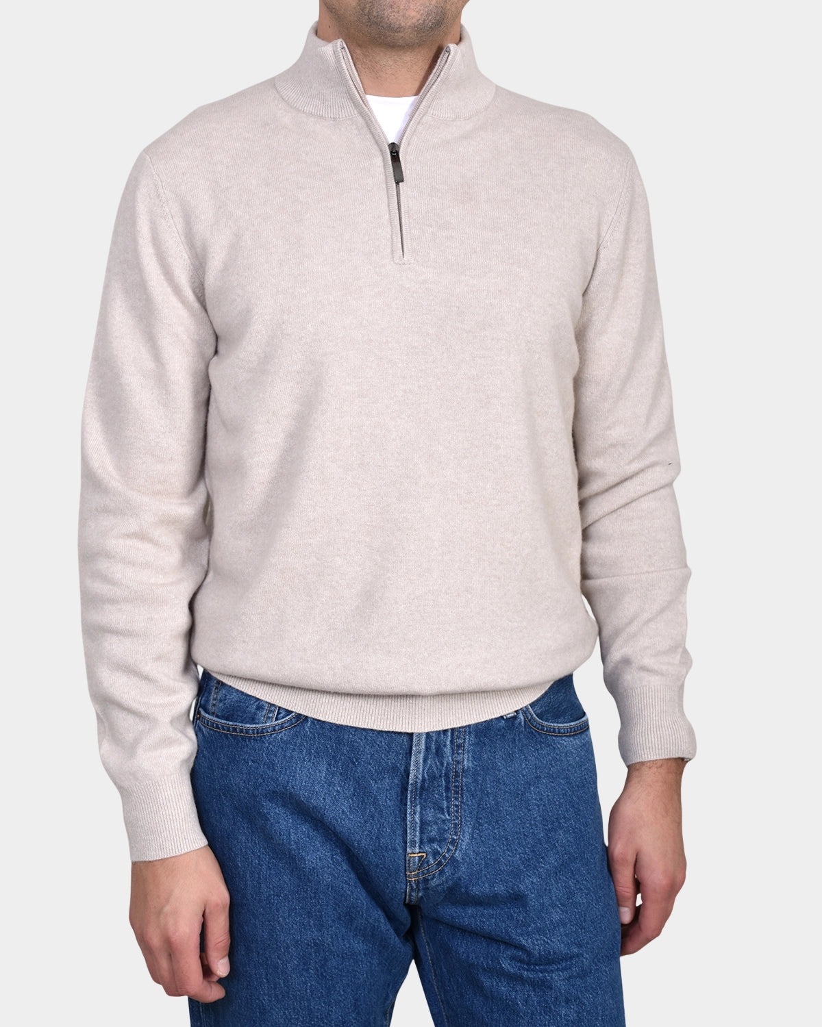 Polo Neck 100% cashmere - Beige - Hugo Sthlm