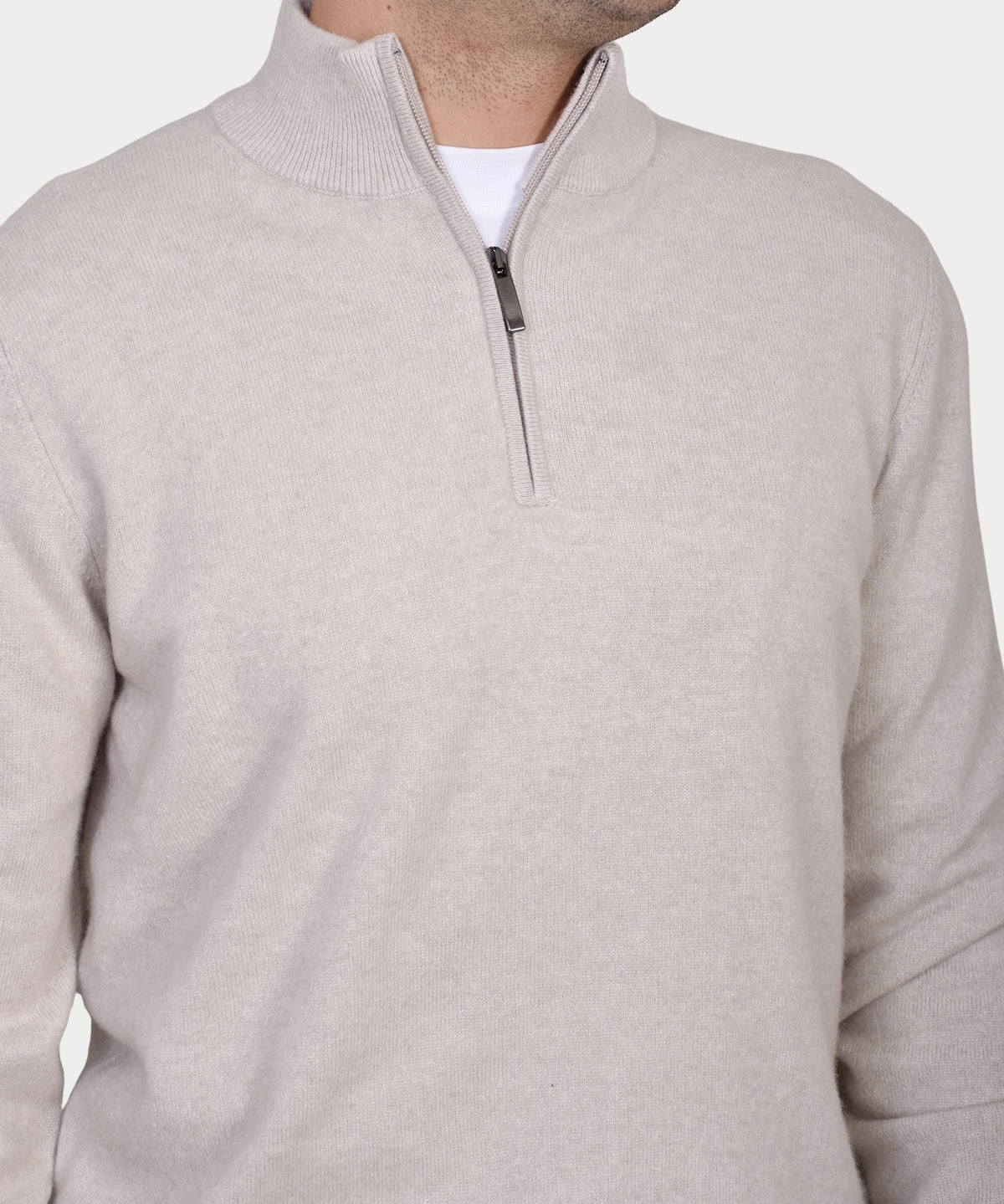 Polo Neck 100% cashmere - Beige - Hugo Sthlm