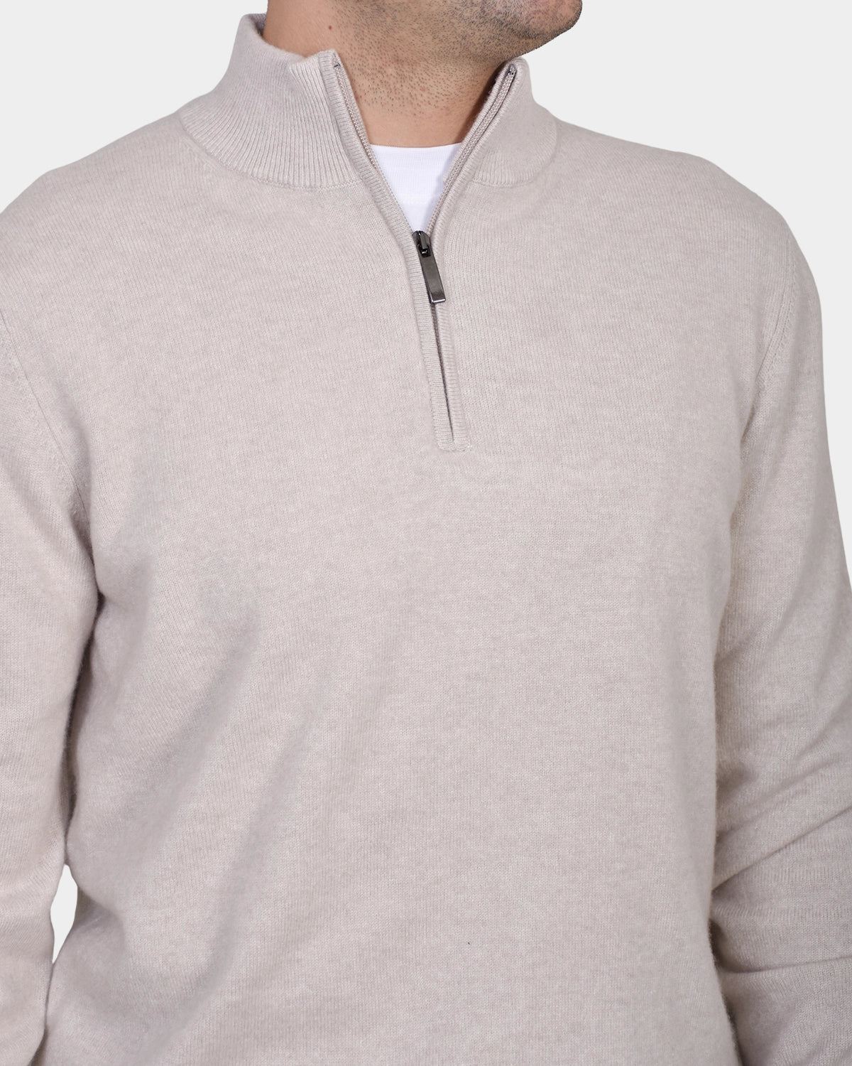 Polo Neck 100% cashmere - Beige - Hugo Sthlm