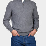 Polo Neck 100% cashmere - L Grey - Hugo Sthlm