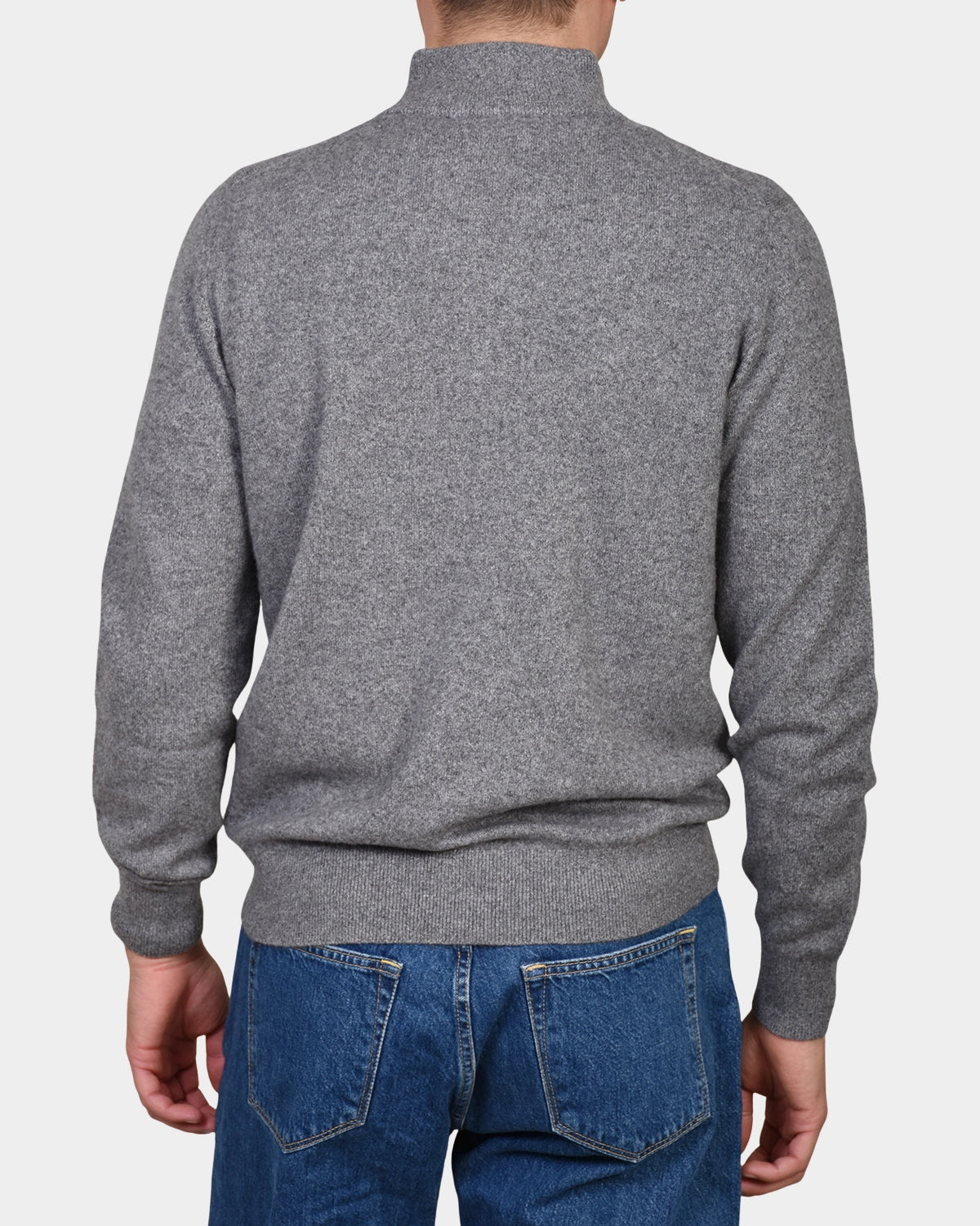 Polo Neck 100% cashmere - L Grey - Hugo Sthlm