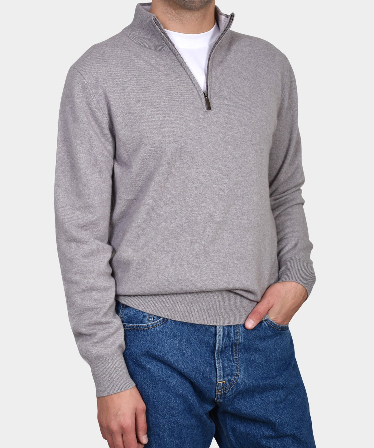 Polo Neck 100% cashmere - Taupe - Hugo Sthlm