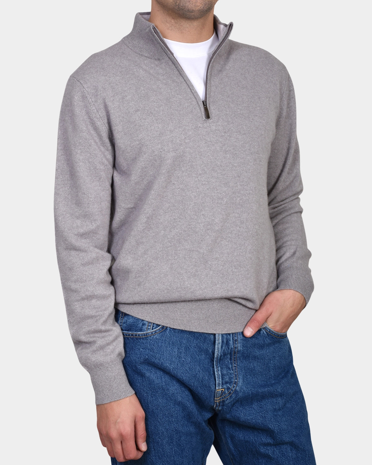 Polo Neck 100% cashmere - Taupe - Hugo Sthlm