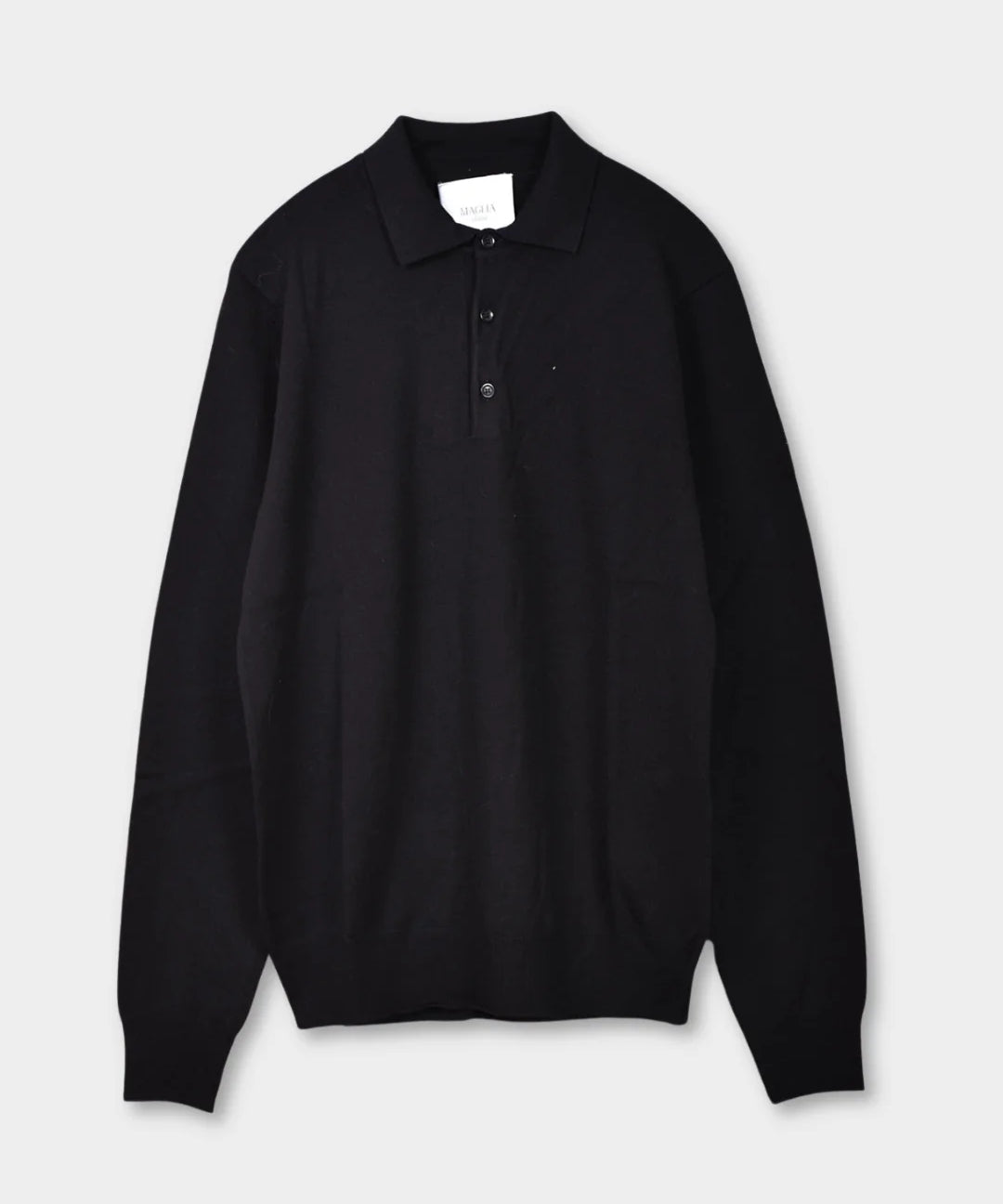 Polo Neck 12 GG Merino - Black - Hugo Sthlm