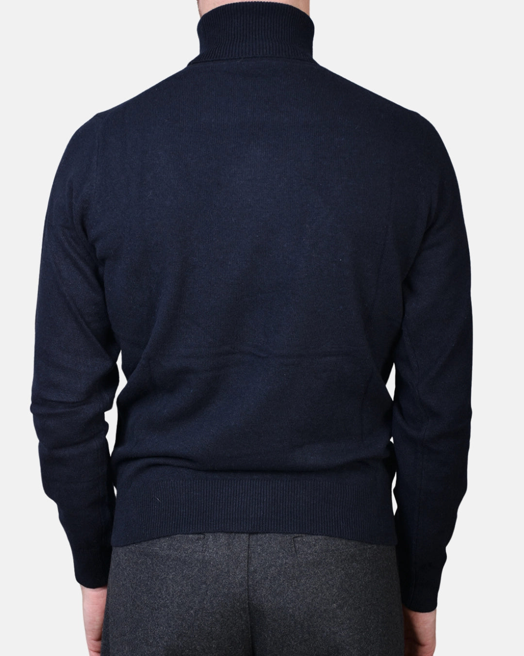 Rollneck Cash/Blend - Navy - Hugo Sthlm