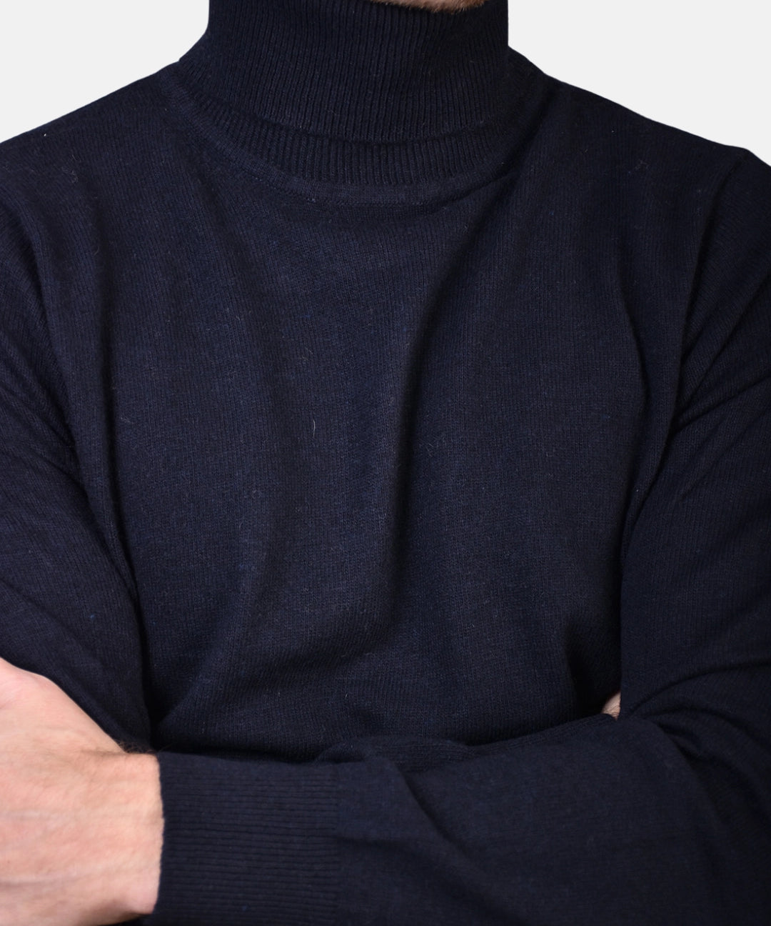 Rollneck Cash/Blend - Navy - Hugo Sthlm