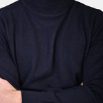 Rollneck Cash/Blend - Navy - Hugo Sthlm