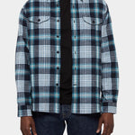 Post Man Shirt heavy Flannel Check - Dark Blue - Hugo Sthlm