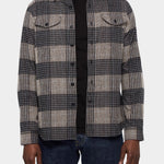 Post Man Shirt heavy Flannel Check - Black - Hugo Sthlm