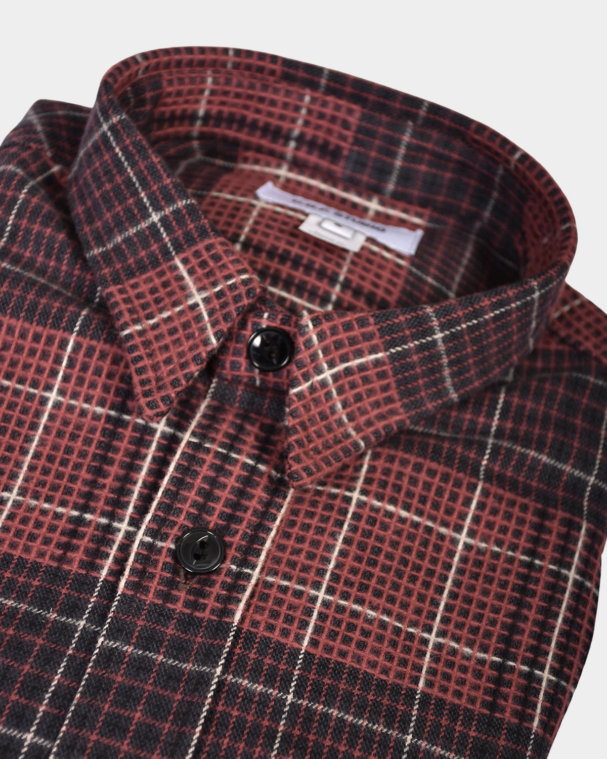 Post Man Shirt heavy Flannel Check - Rosso - Hugo Sthlm