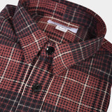 Post Man Shirt heavy Flannel Check - Rosso - Hugo Sthlm