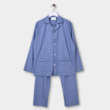 Pyjamas Set - Blue Herringbone