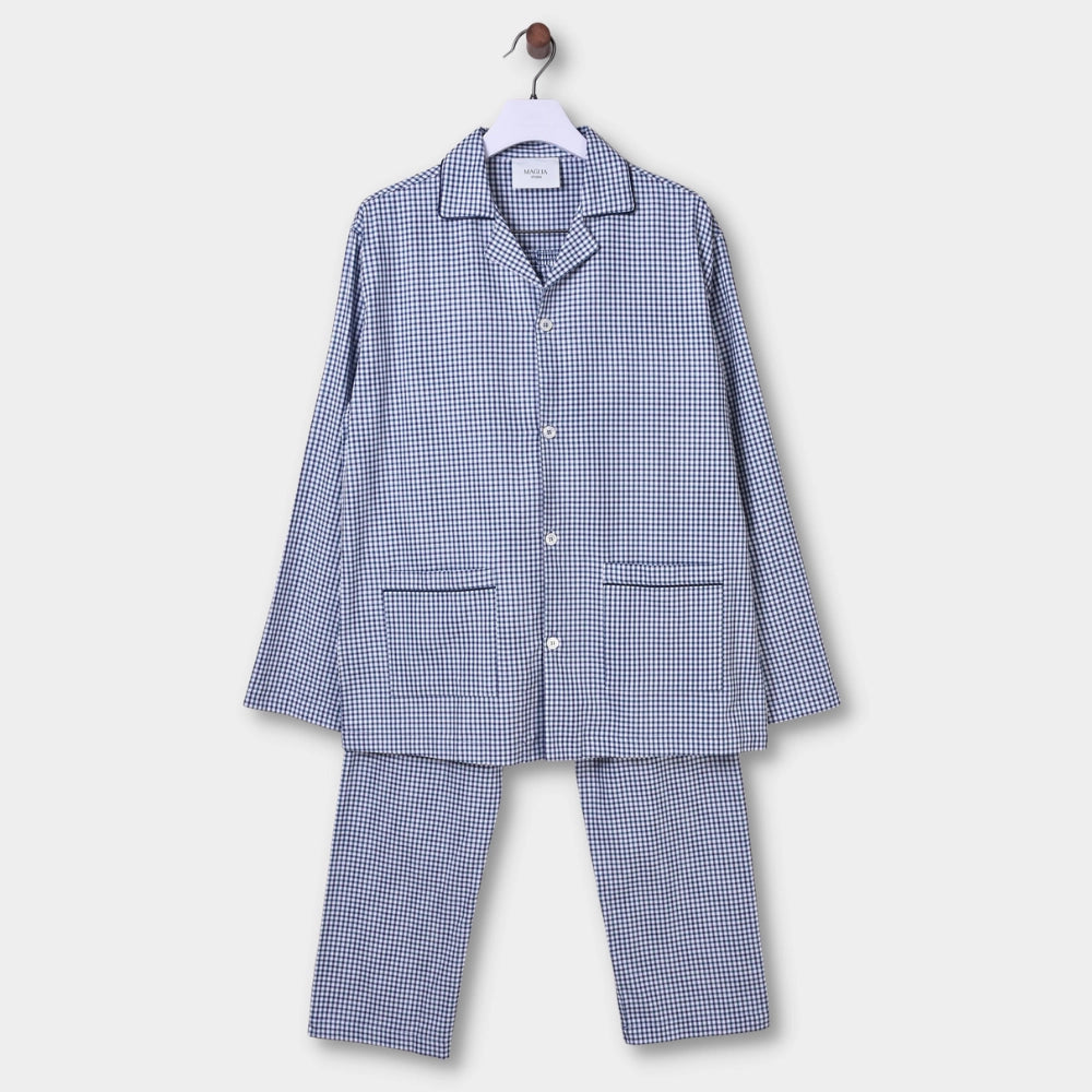 Pyjamas Set - Navy Small Check - Hugo Sthlm