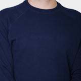 Raglan Cotton Knit - Blue - Hugo Sthlm