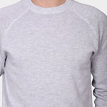Raglan Cotton Knit - Gray - Hugo Sthlm