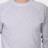 Raglan Cotton Knit - Gray - Hugo Sthlm