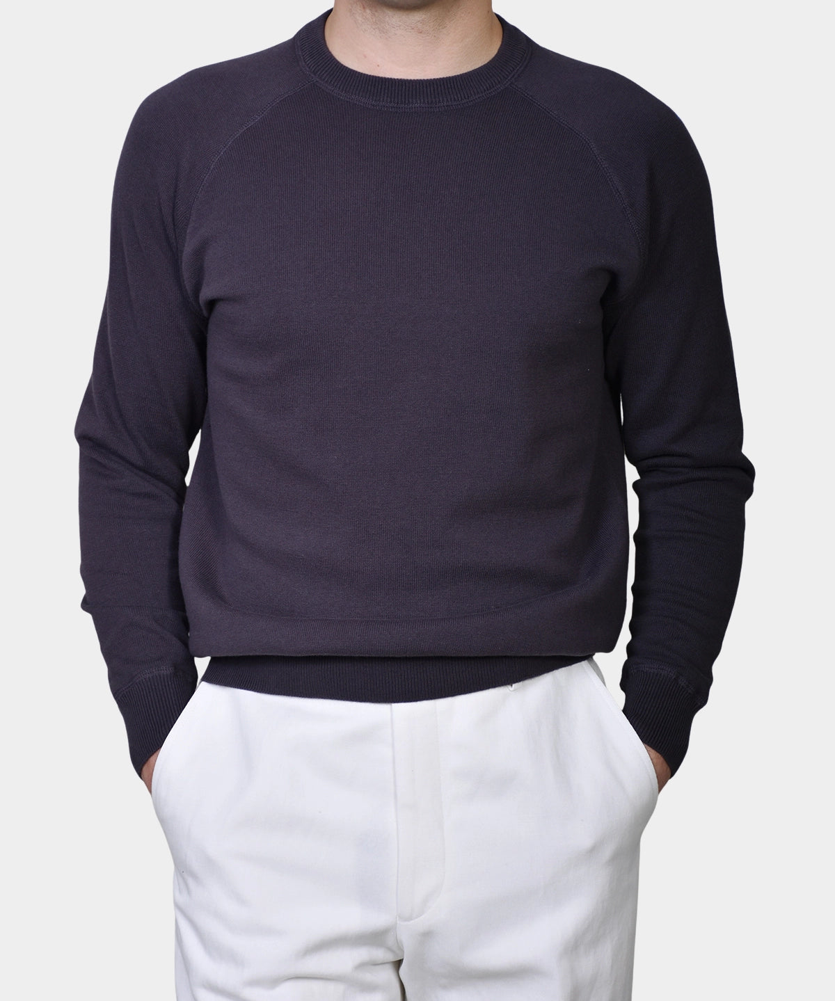 Raglan Cotton Knit - Mud - Hugo Sthlm