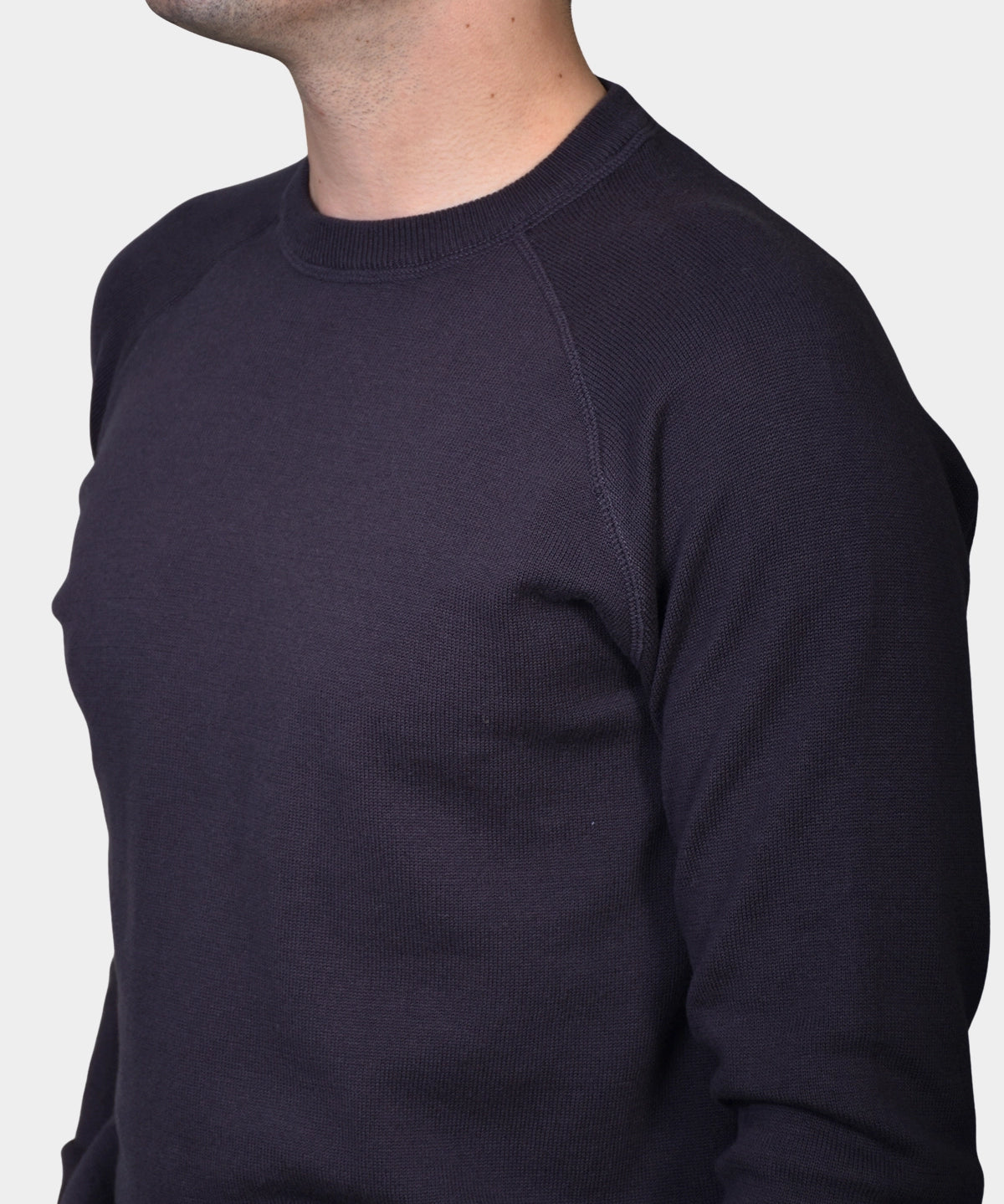 Raglan Cotton Knit - Mud - Hugo Sthlm