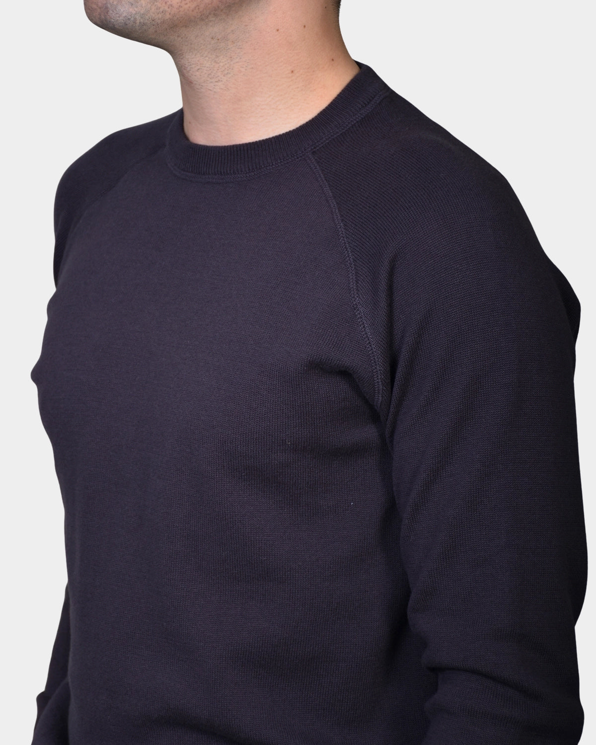 Raglan Cotton Knit - Mud - Hugo Sthlm