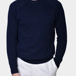 Raglan Cotton Knit - Navy - Hugo Sthlm