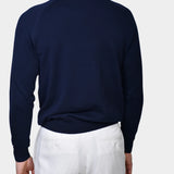 Raglan Cotton Knit - Navy - Hugo Sthlm