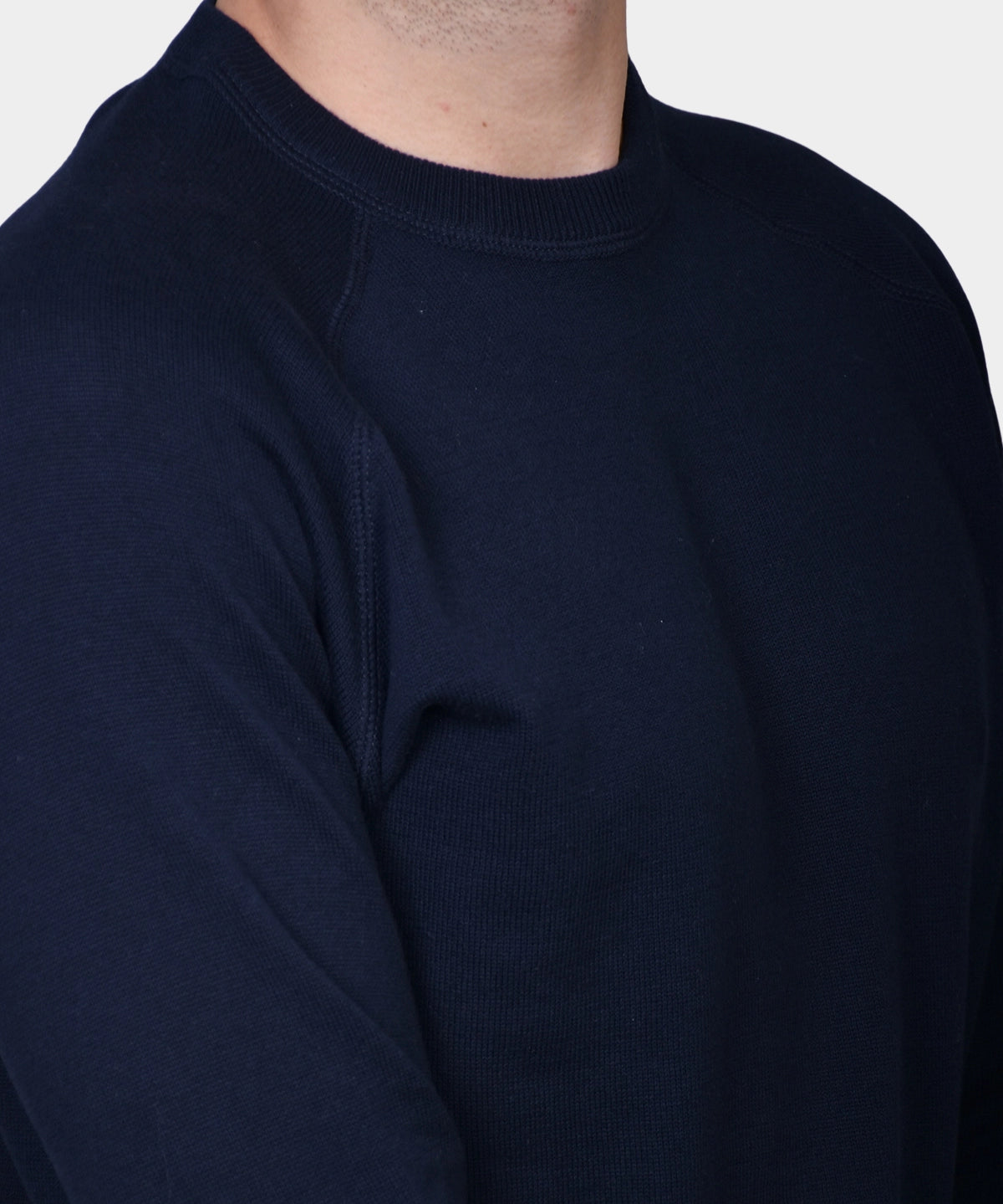 Raglan Cotton Knit - Navy - Hugo Sthlm