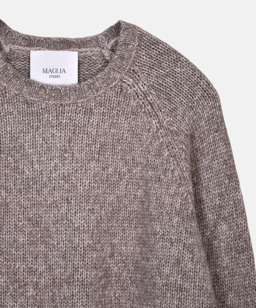 Raglan Knitted Wool Alpaca - Beige - Hugo Sthlm