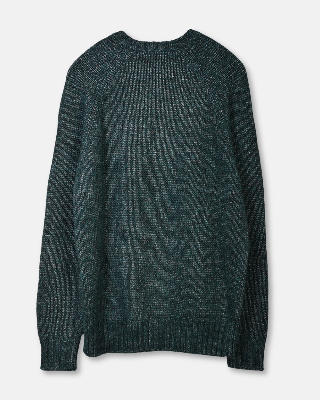 Raglan Knitted Wool Alpaca - Green - Hugo Sthlm