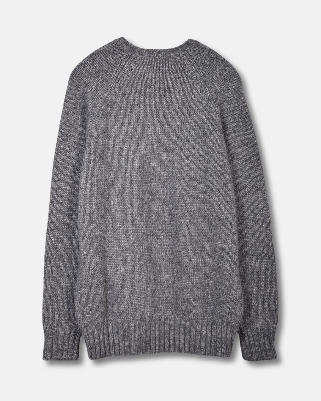 Raglan Knitted Wool Alpaca - Grey - Hugo Sthlm