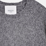 Raglan Knitted Wool Alpaca - Grey - Hugo Sthlm