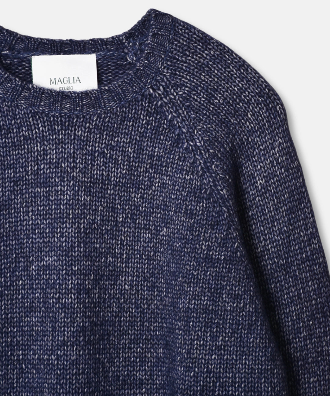 Raglan Knitted Wool Alpaca - Navy - Hugo Sthlm