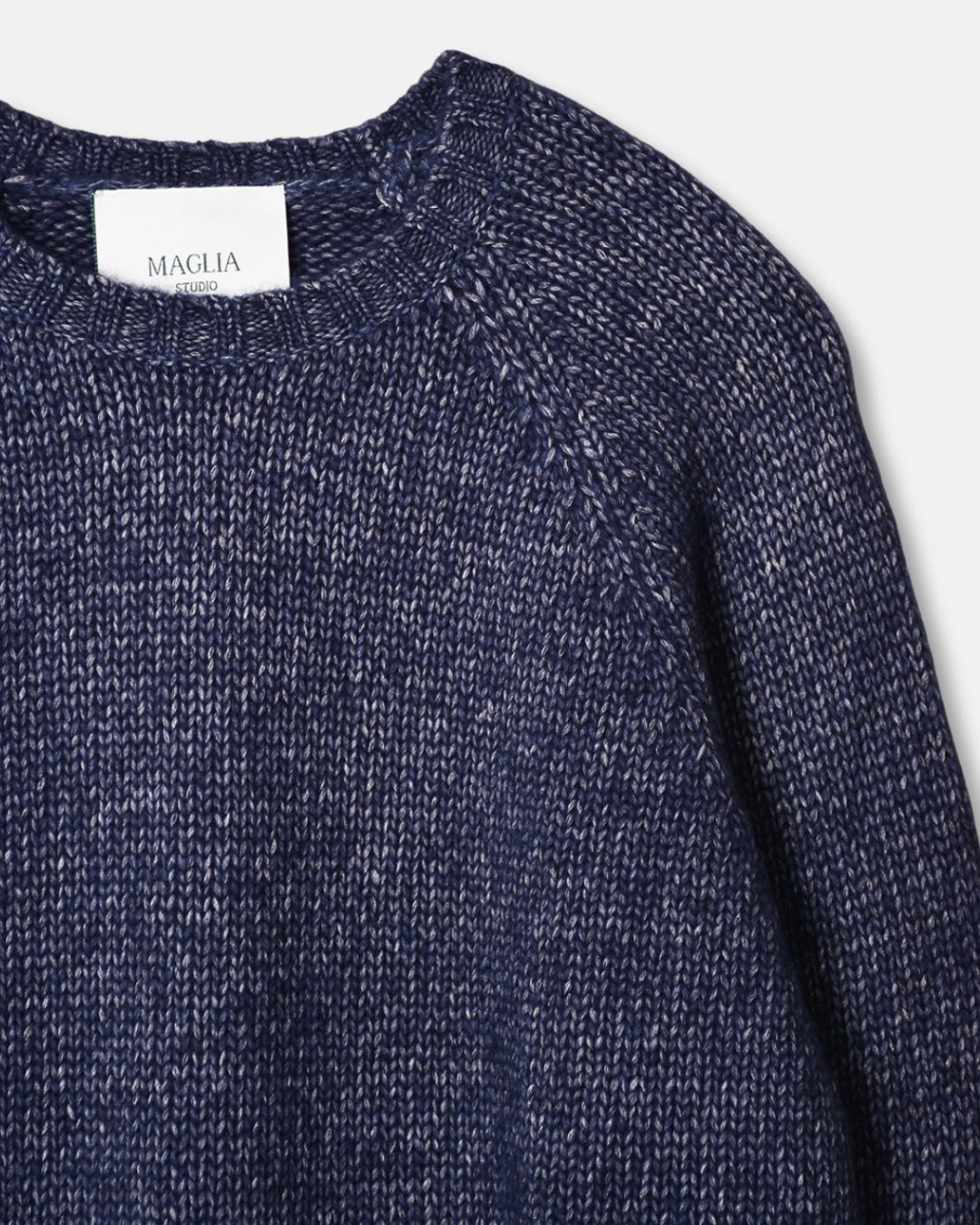 Raglan Knitted Wool Alpaca - Navy - Hugo Sthlm