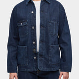 Railway Jacket 12,5 Oz Slub Rg Cotton - Dark Stone