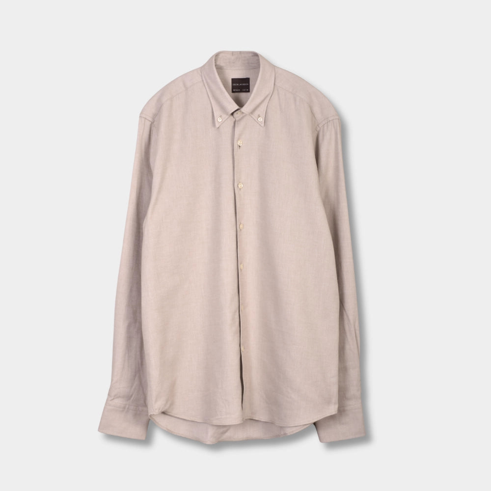 Reg Fit BD Brushed Flannel - Light Beige - Hugo Sthlm