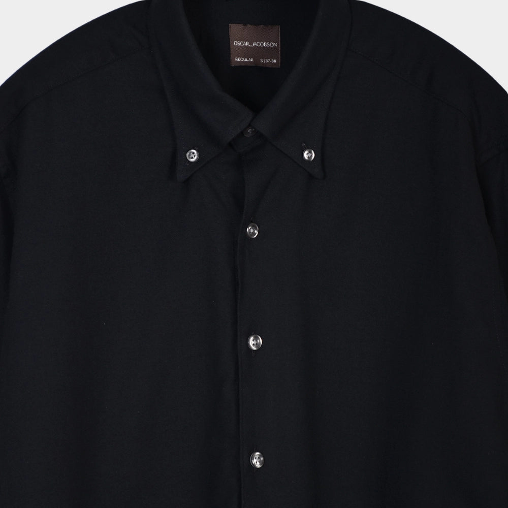 Reg Fit BD Brushed Flannel - Black - Hugo Sthlm