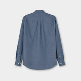 Reg Fit Cut Away Brushed Flannel - Bijon Blue