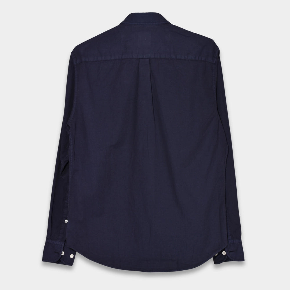 Reg Fit Wide Spread Twill Shirt - Night Blue - Hugo Sthlm