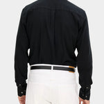 Reg Fit Cut Away Brushed Flannel - Black - Hugo Sthlm