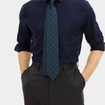 Reg Fit Cut Away Brushed Flannel - Navy - Hugo Sthlm