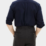 Reg Fit Cut Away Brushed Flannel - Navy - Hugo Sthlm