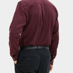 Reg Fit Cut Away Brushed Flannel - Red Moon - Hugo Sthlm