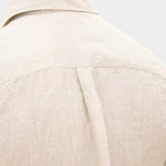 Reg Fit Cut Away Linen Shirt - Beige - Hugo Sthlm