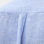 Reg Fit Cut Away Linen Shirt - Blue - Hugo Sthlm