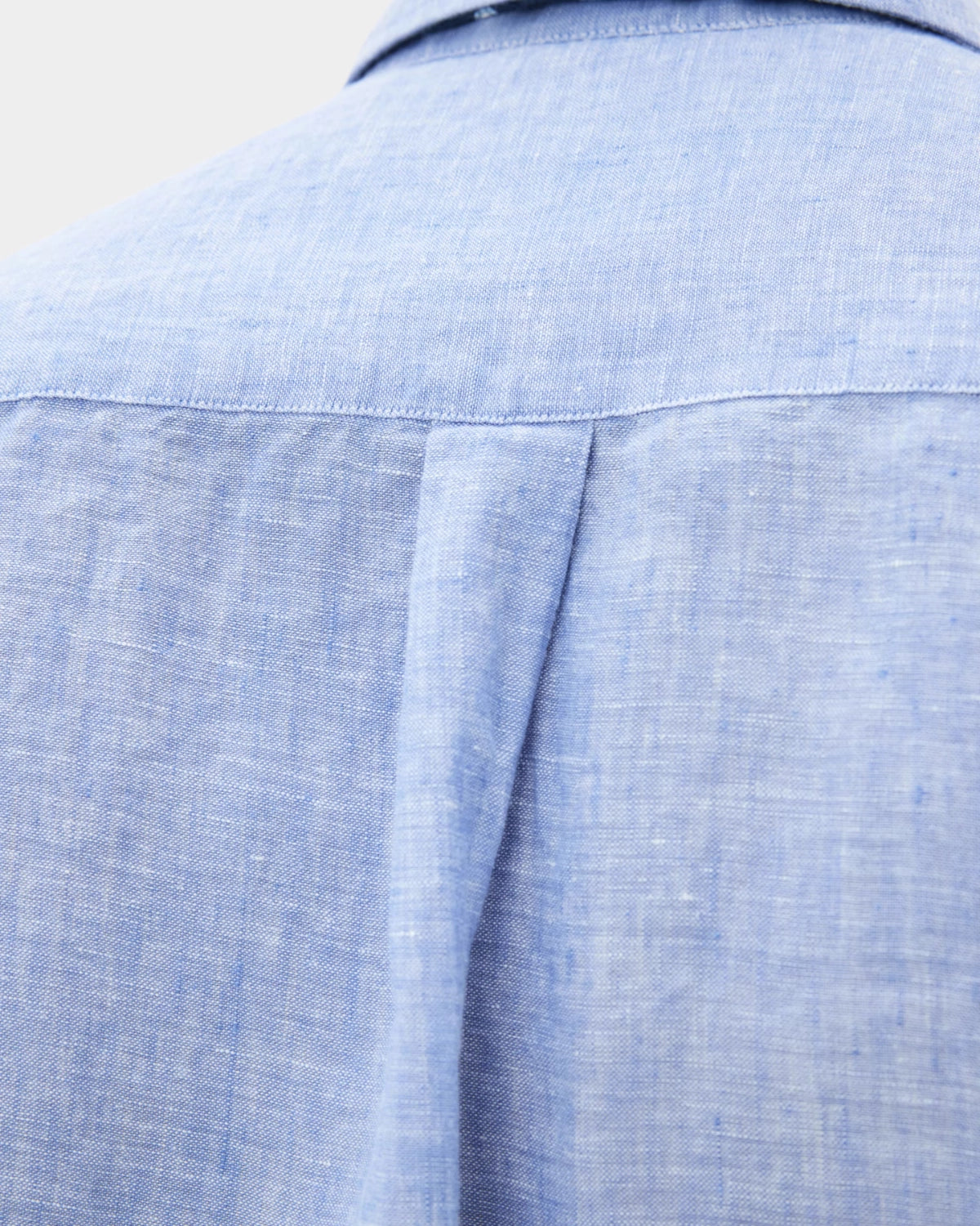 Reg Fit Cut Away Linen Shirt - Blue - Hugo Sthlm