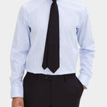 Reg Fit Cut Away Non Iron Shirt - Banker Stripe - Hugo Sthlm