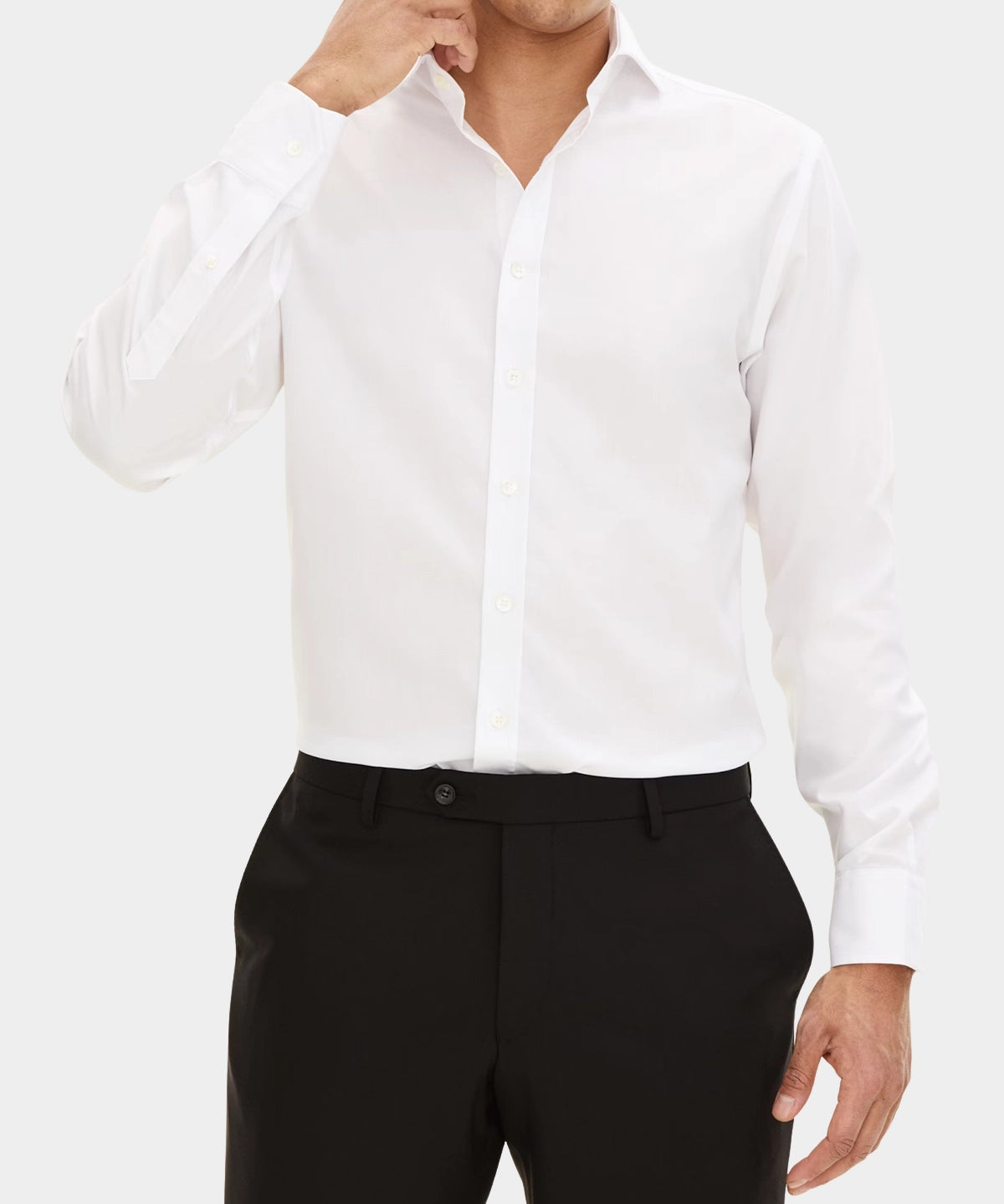 Reg Fit Cut Away Non Iron Shirt Twill - White - Hugo Sthlm