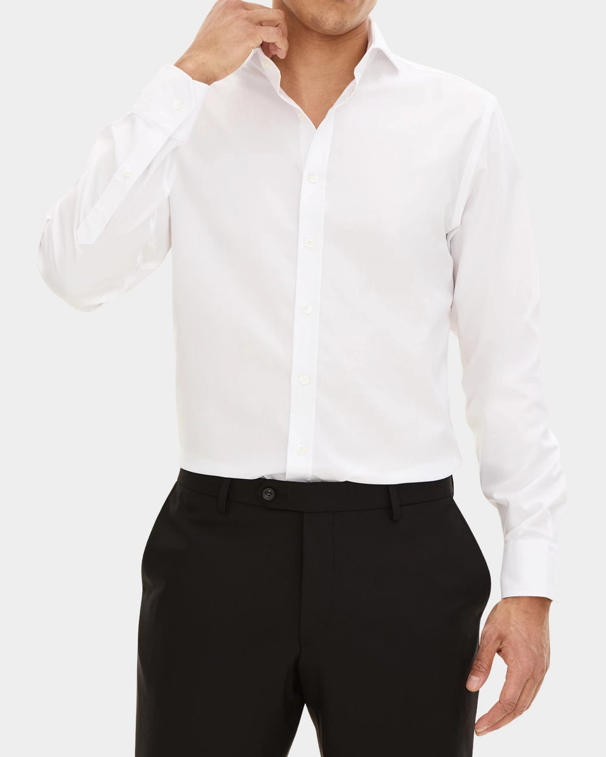 Reg Fit Cut Away Non Iron Shirt Twill - White - Hugo Sthlm